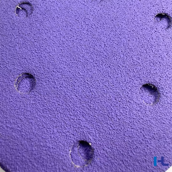 Disco abrasivo abrasivo in ceramica viola da 6 "carta abrasiva autoadesiva da 150 mm per muro a secco