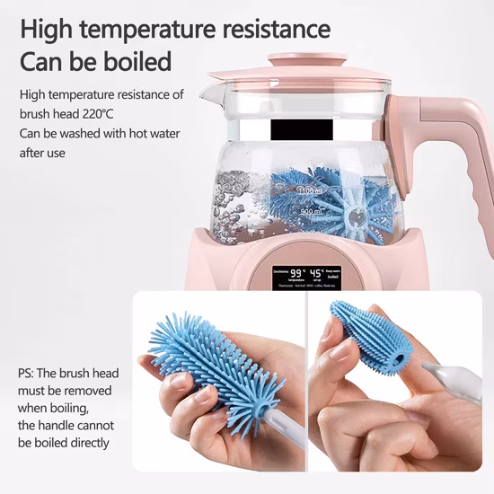 Spazzola per tazza in vetro da terra per strumenti di pulizia per il lavaggio del lavello della cucina del bar
